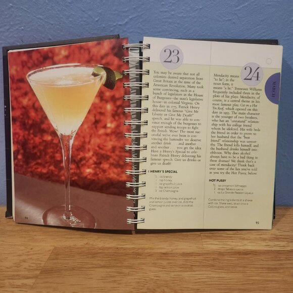 The Daily Cocktail 365 Intoxicating Drinks and Outrageous Events Hard Cover - Picture 6 of 7
